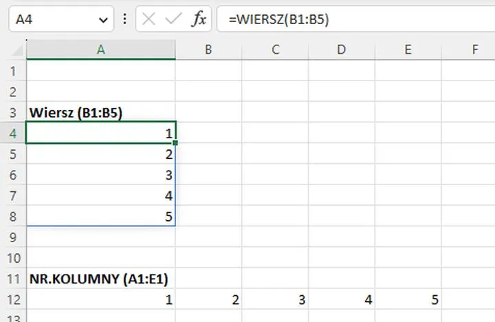 Odkryj moc funkcji wiersz w Excelu i ułatw sobie pracę z danymi