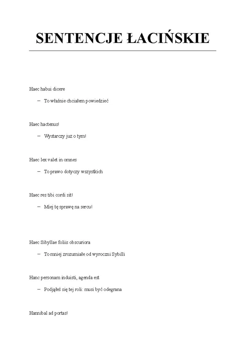 Łacińskie cytaty o życiu