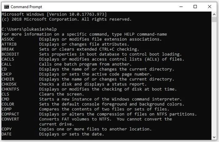 Wiersz poleceń Windows 7